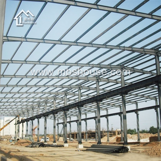 bâtiment préfabriqué lourd de structure en acier adapté aux besoins du client pour l'entrepôt