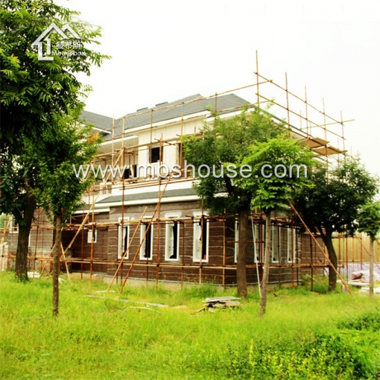 Construction rapide personnalisé style léger structure en acier préfabriqué maison villa