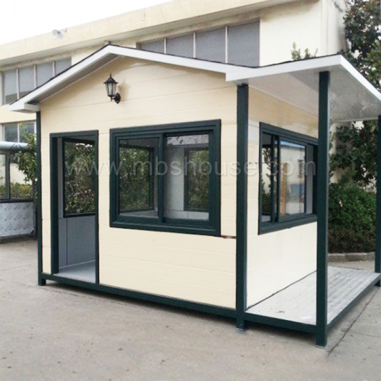 maison de kiosque de sécurité préfabriquée de maison modulaire faite sur commande de haute qualité