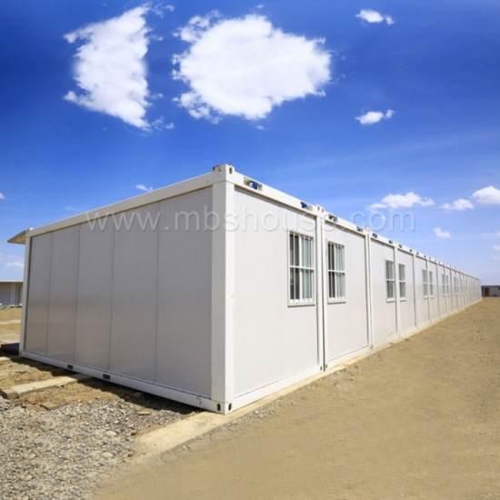 maison de conteneur détachable préfabriqué assemblé facile pour dortoir de travailleur de camp de travail