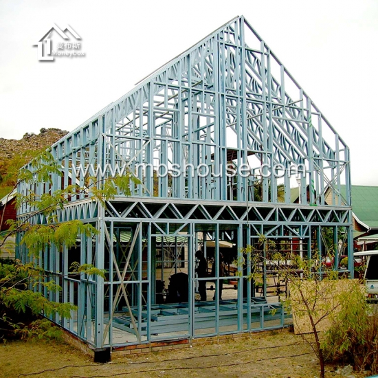 bâtiment modulaire moderne de luxe construction préfabriquée de structure en acier pour vivre