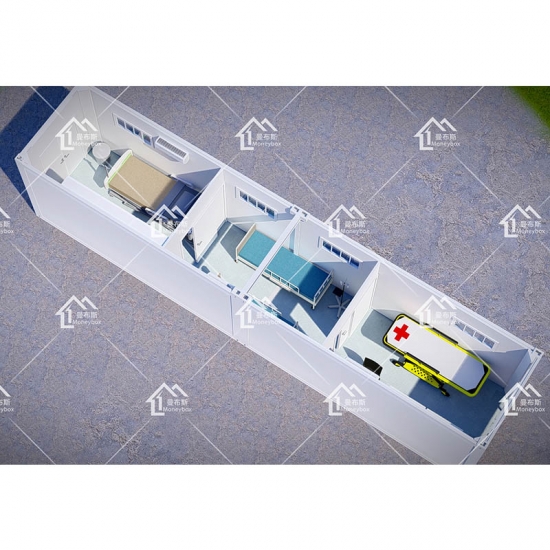 haute qualité portable 20ft cabine militaire conteneur hôpital dans maison préfabriquée