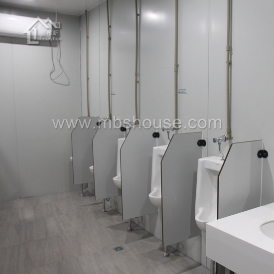 toilettes de conteneur préfabriquées équipées complètes avec salle de douche