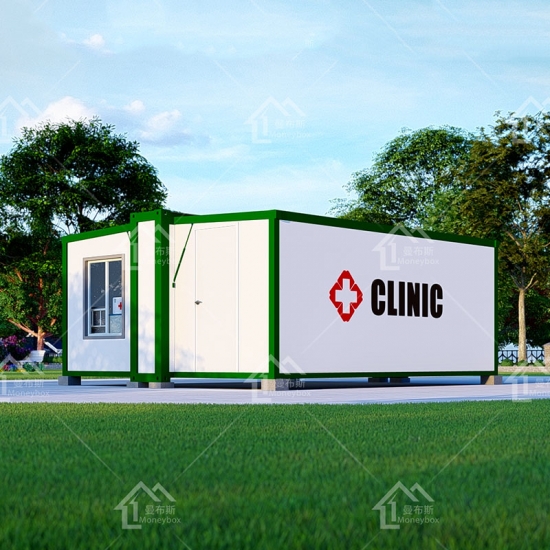 Centre de soins saines facilement assemblé 20ft Clinique de conteneur mobile